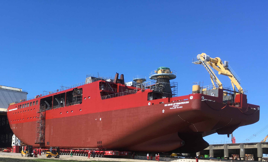 RRS Sir David Attenborough Anti Rust Protection