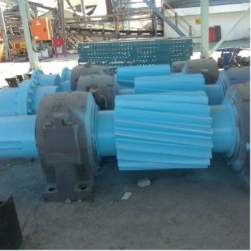 large metal pipes protected with Protectapeel to protect from rust, salt water and the elements in storage