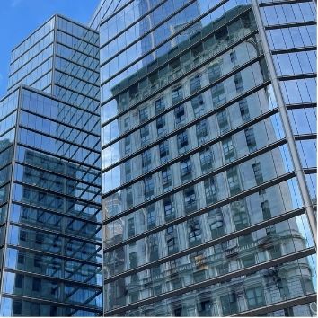 glass façade buildings