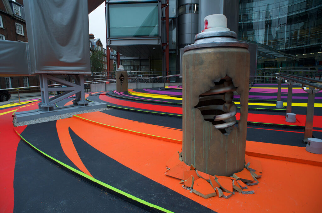 Channel 4 created a temporary art installation whilst protecting concrete using Protectapeel