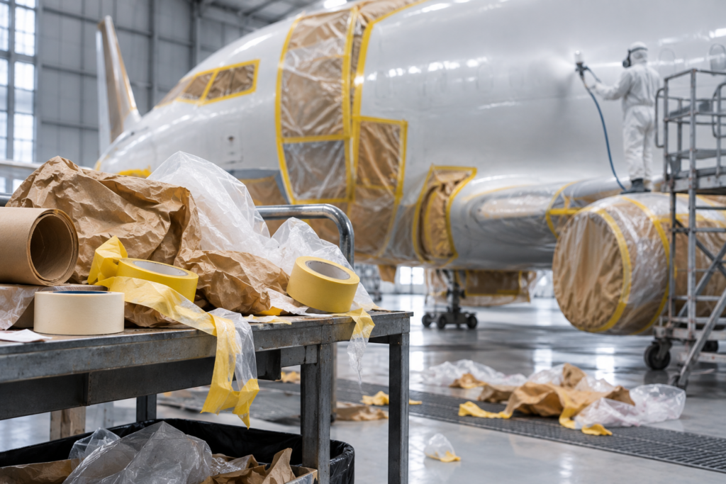 Masking Debris in the Aircraft Hangar